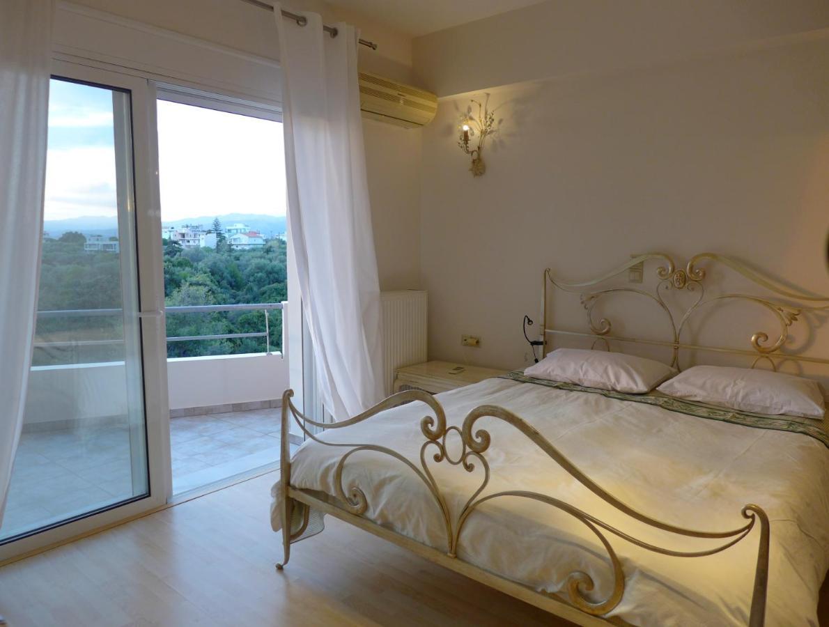 Wide-View & Quiet Apartment Chania Hriszí Aktí Haniá Kültér fotó